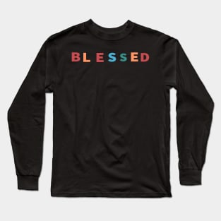 Blessed Cool Inspirational Christian Long Sleeve T-Shirt